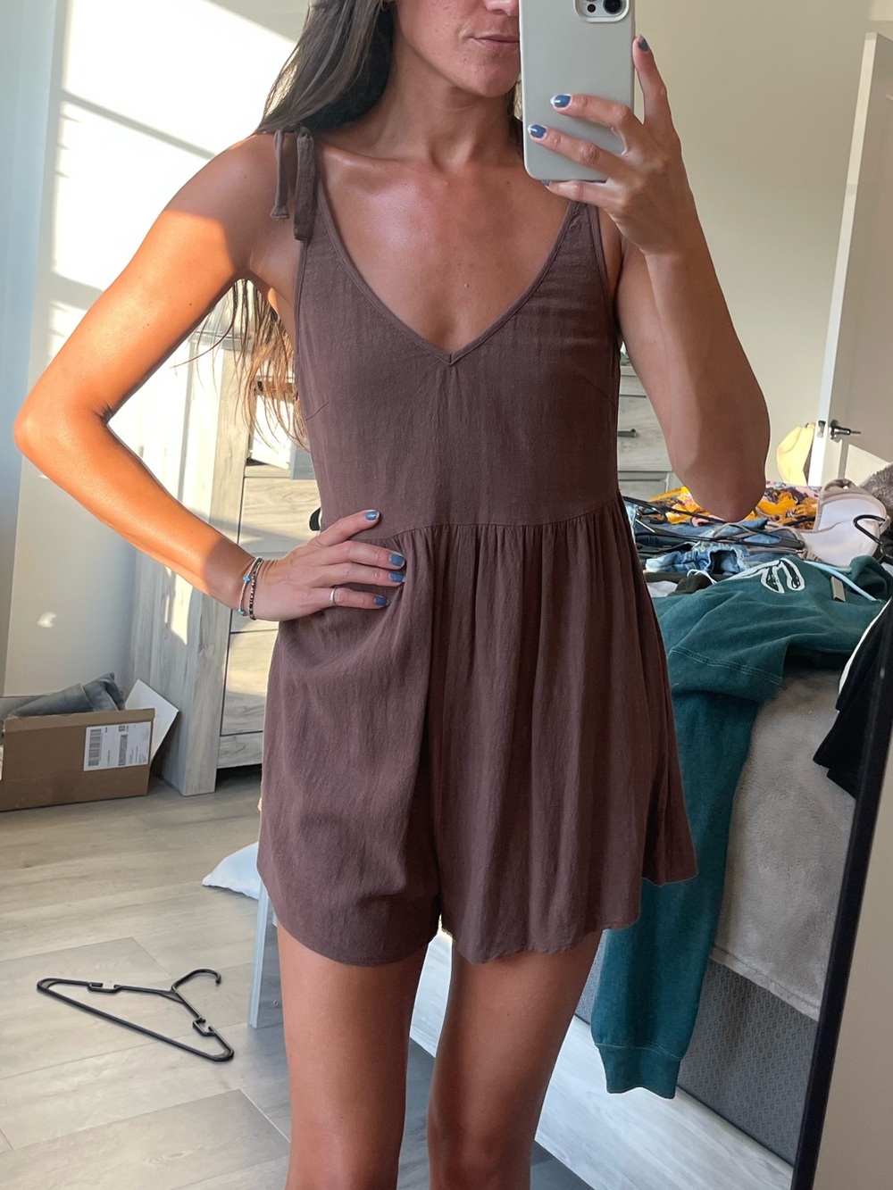 Princess Polly Tessa Romper Brown